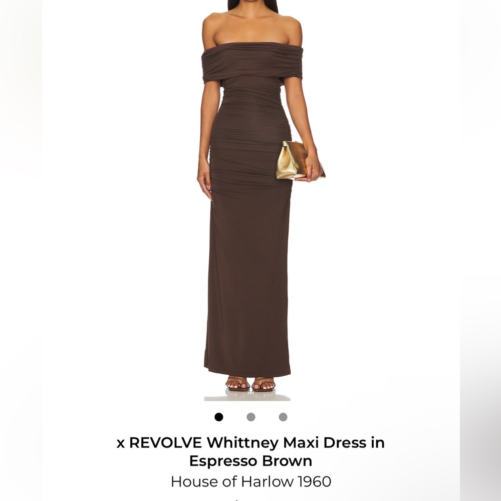 House of Harlow 1960 Whittney Brown Maxi Dress